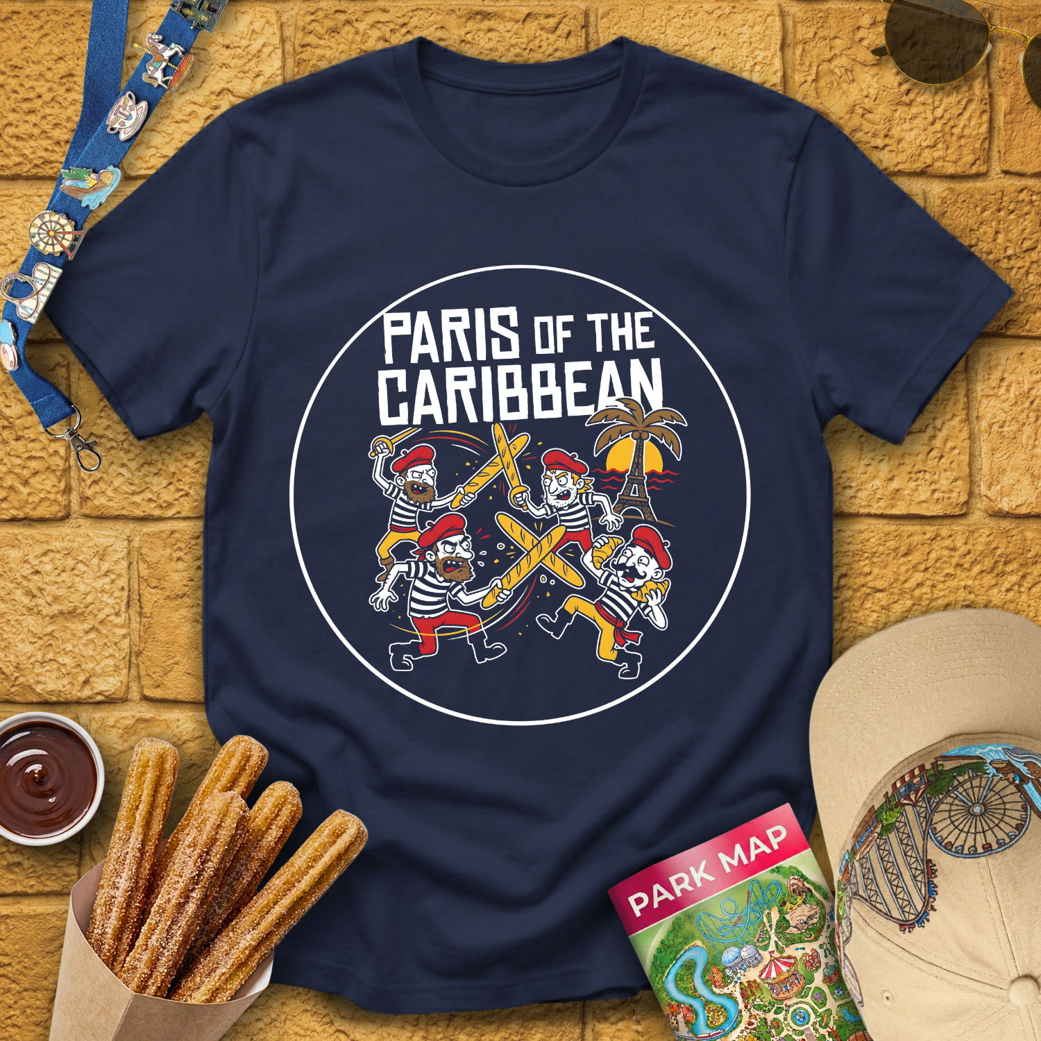 Paris of the Caribbean [Badge] T-Shirt