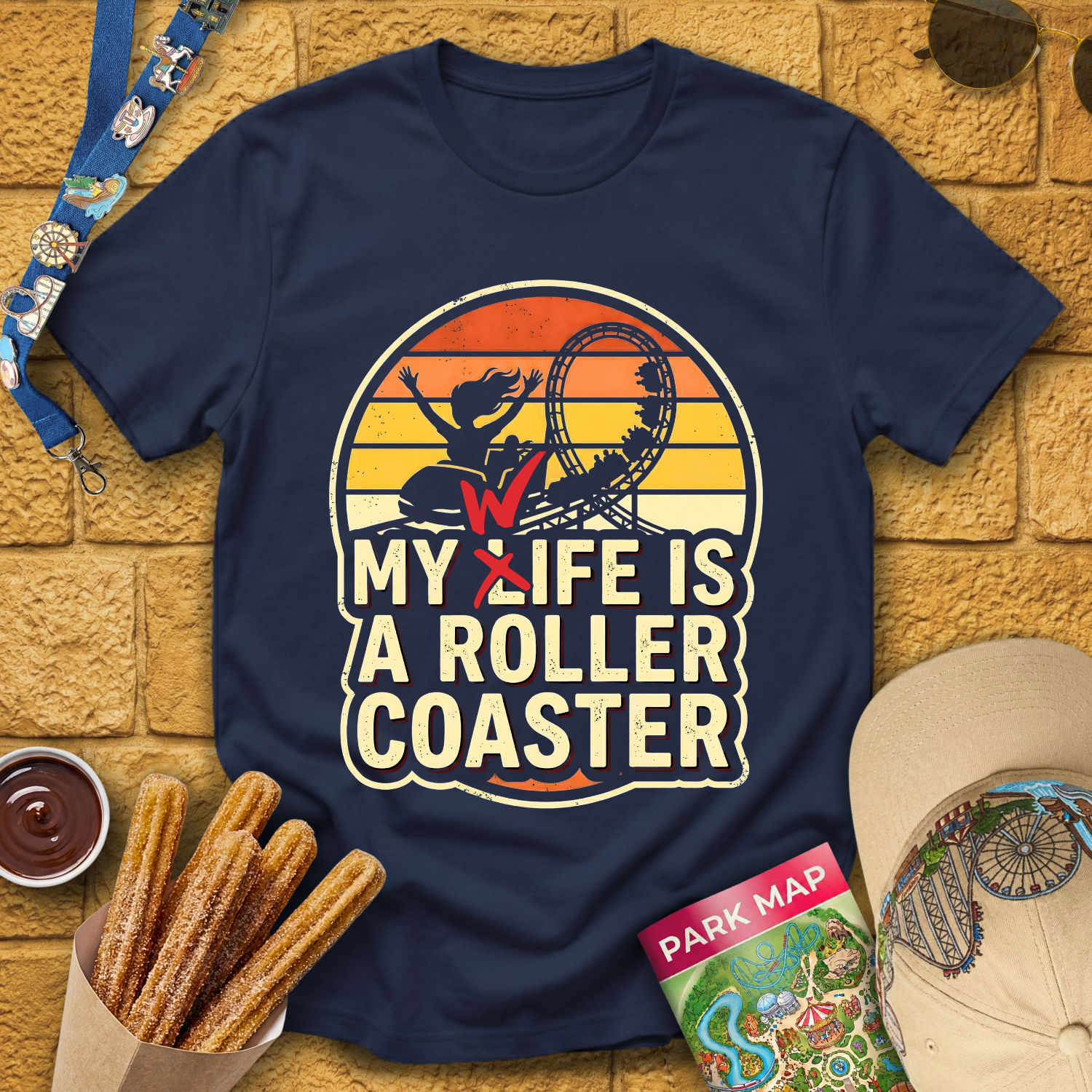 Wife Roller Coaster [70s] T-Shirt