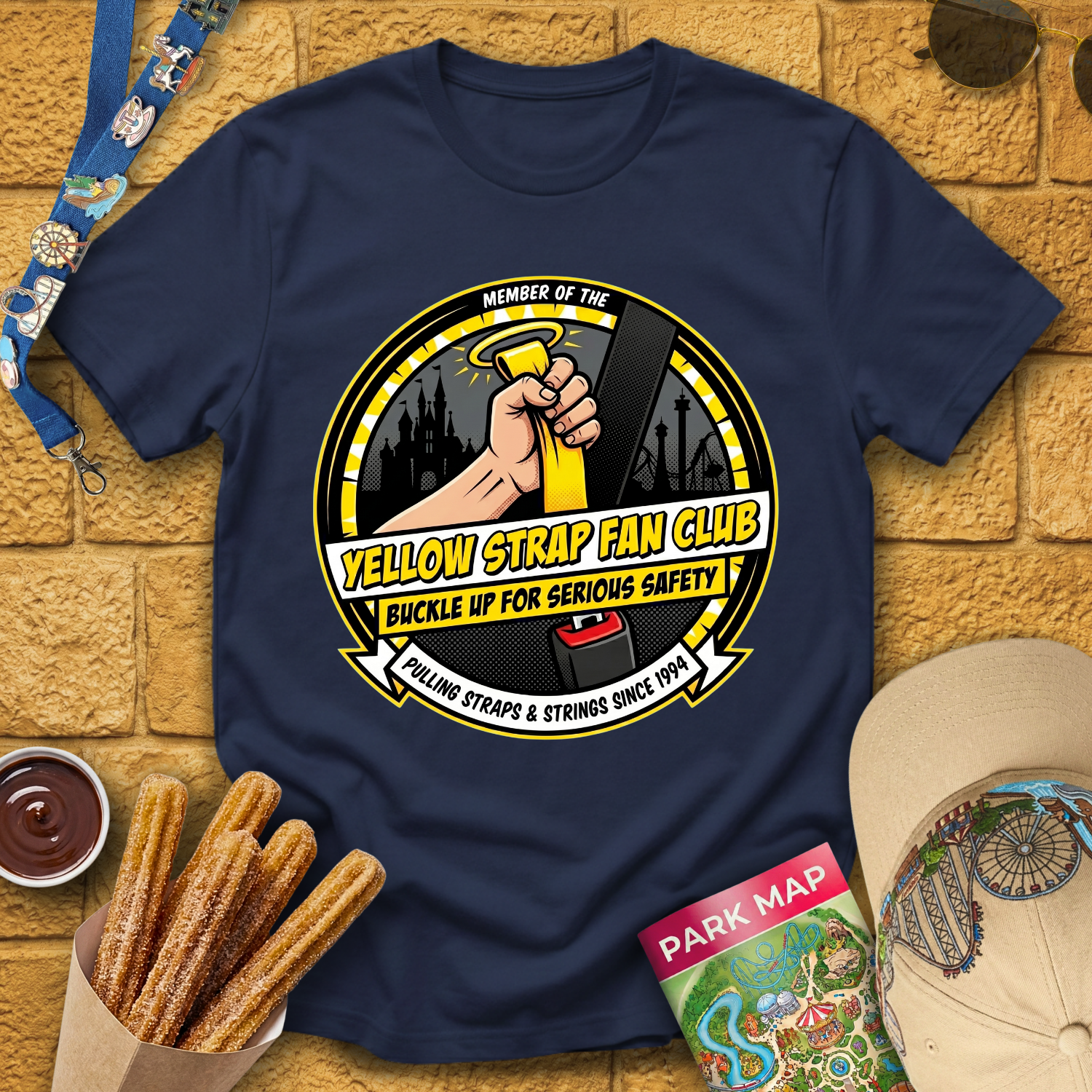 Yellow Strap Fan Club [ComicBadge] T-Shirt