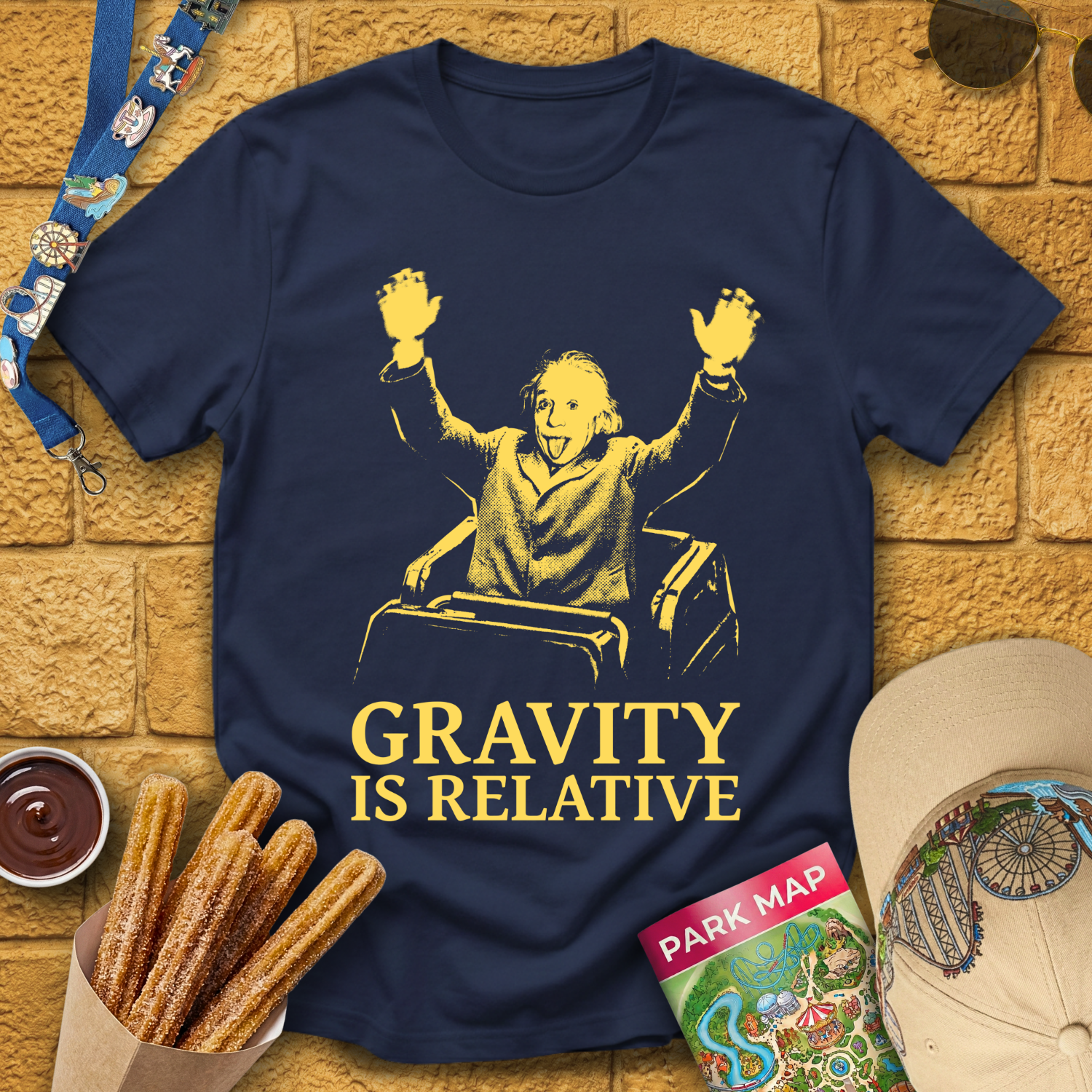 Gravity Is Relative [Stencil] T-Shirt