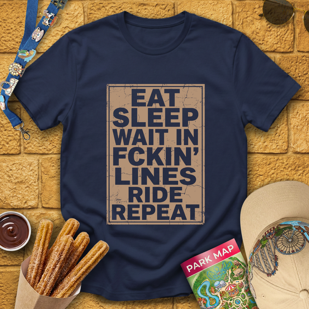 Sleep Wait Repeat [Distressed] T-Shirt