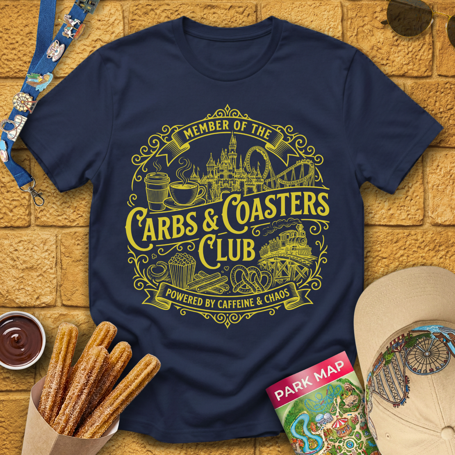 Carbs & Coasters Club [VictorianBadge] T-Shirt