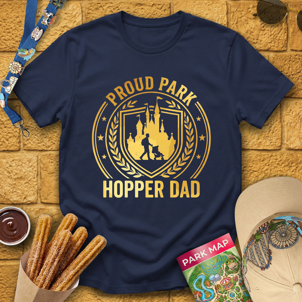 Proud Park Hopper Dad [Badge] T-Shirt