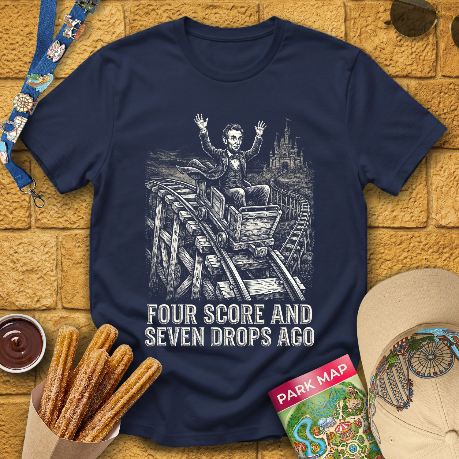 Seven Drops Ago [Woodcut] T-Shirt