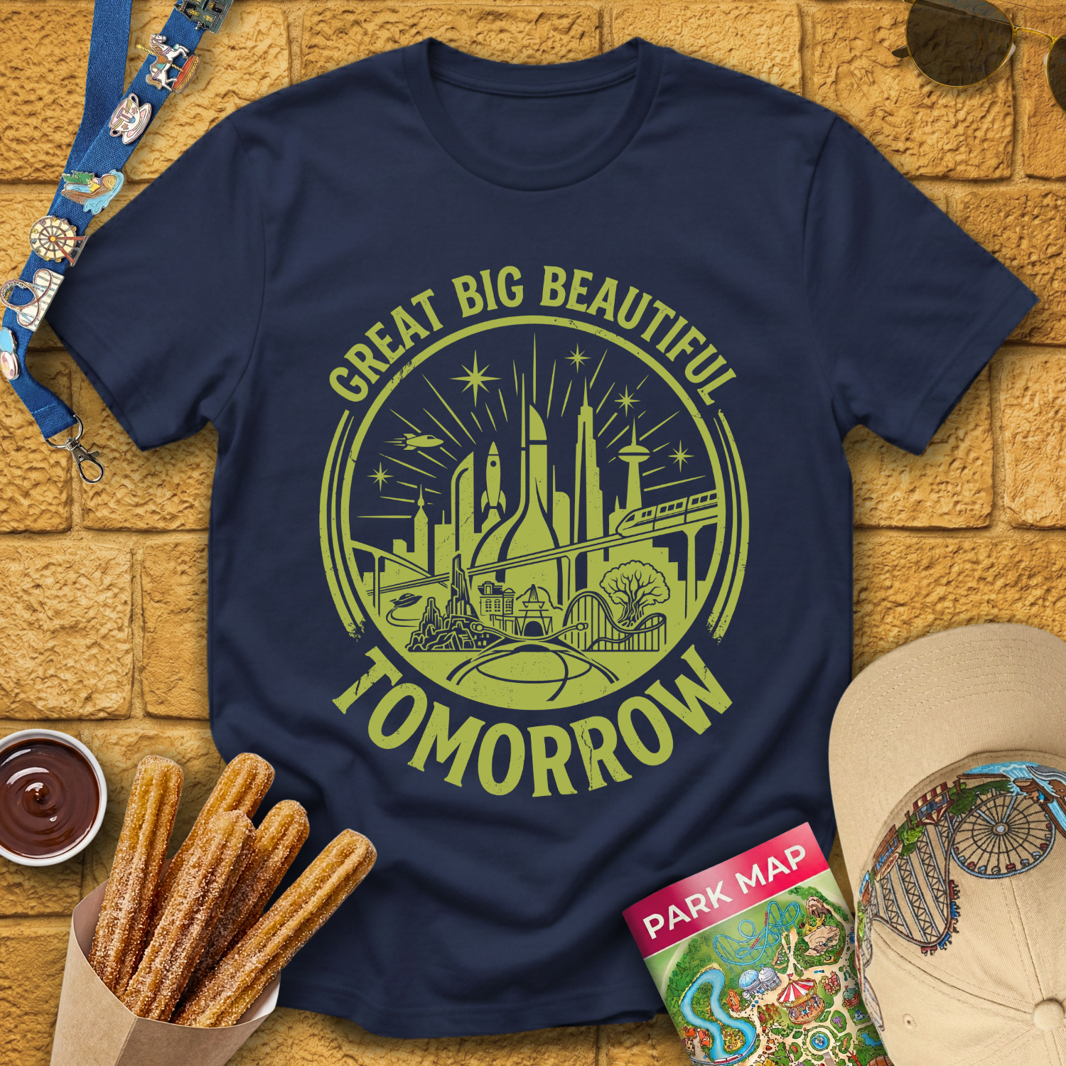 Big Beautiful Tomorrow [CircleRetroBrush] T-Shirt