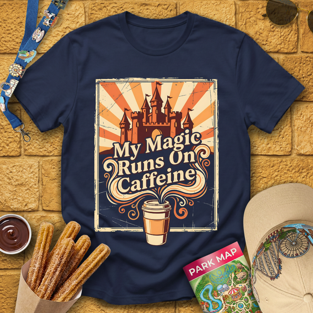 Magic Runs on Caffeine [70s] T-Shirt