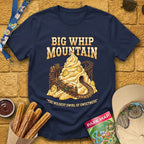 Big Whip Mountain [Western] T-Shirt for Theme Park Fans (Navy)