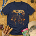 Buy Rats Caribbean [Cinematic2] T-Shirt for Theme Park Fans (Navy)