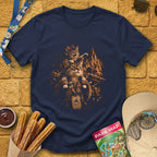 Cat Family [Cinematic] T-Shirt for Theme Park Fans (Navy)