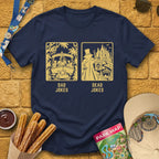 Dad Jokes Dead Jokes [Sleek] T-Shirt for Theme Park Fans (Navy)
