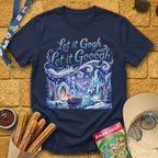 Let It Gogh [Artsy1] T-Shirt for Theme Park Fans (Navy)