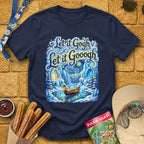 Let It Gogh [Artsy2] T-Shirt for Theme Park Fans (Navy)