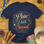 Pixie Dust S... [Artsy] T-Shirt for Theme Park Fans (Navy)