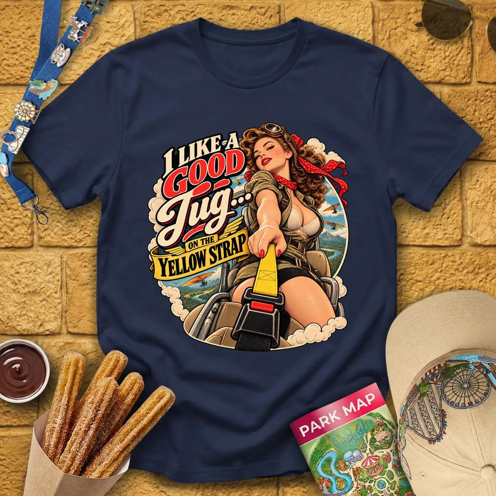 Yellow Strap Tug [RetroBadge] T-Shirt