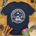 Yeti Frozen Asset [Badge] T-Shirt for Theme Park Fans (Navy)