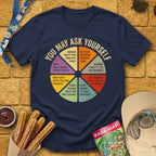 You May Ask [Distressed] T-Shirt for Theme Park Fans (Navy)