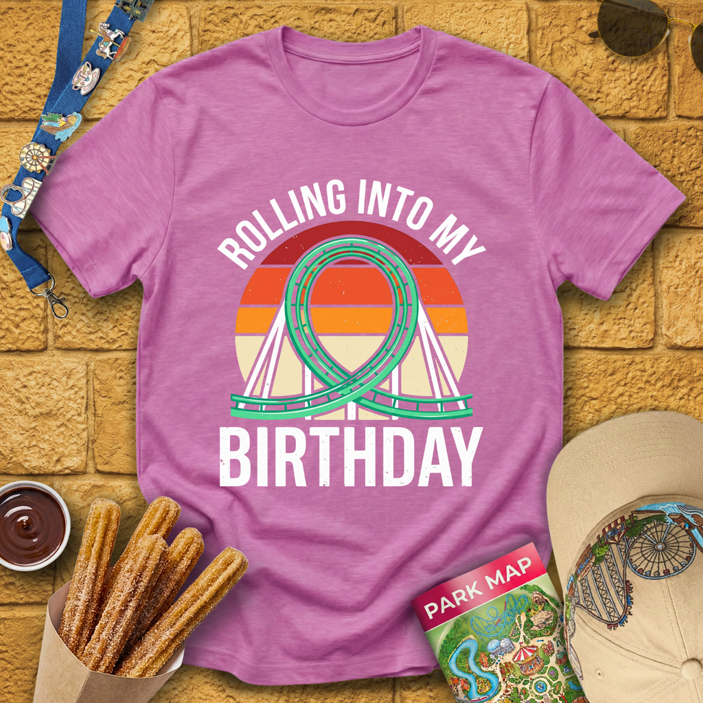 Rolling Into Birthday [Retro] T-Shirt