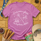 Never A Phase [Doodle] T-Shirt for Theme Park Fans (Heather Radiant Orchid)