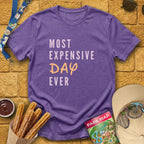 Most Expensive Day [Simple] T-Shirt for Theme Park Fans (Heather Purple)
