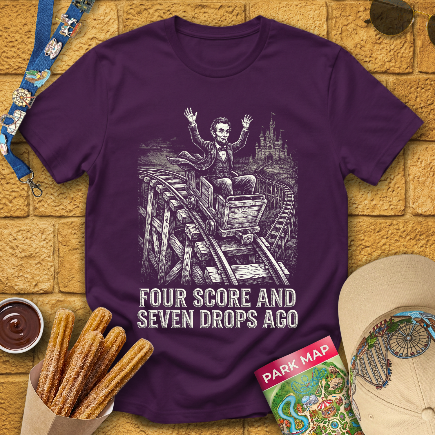 Seven Drops Ago [Woodcut] T-Shirt