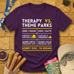Therapy vs. Theme Parks T-Shirt