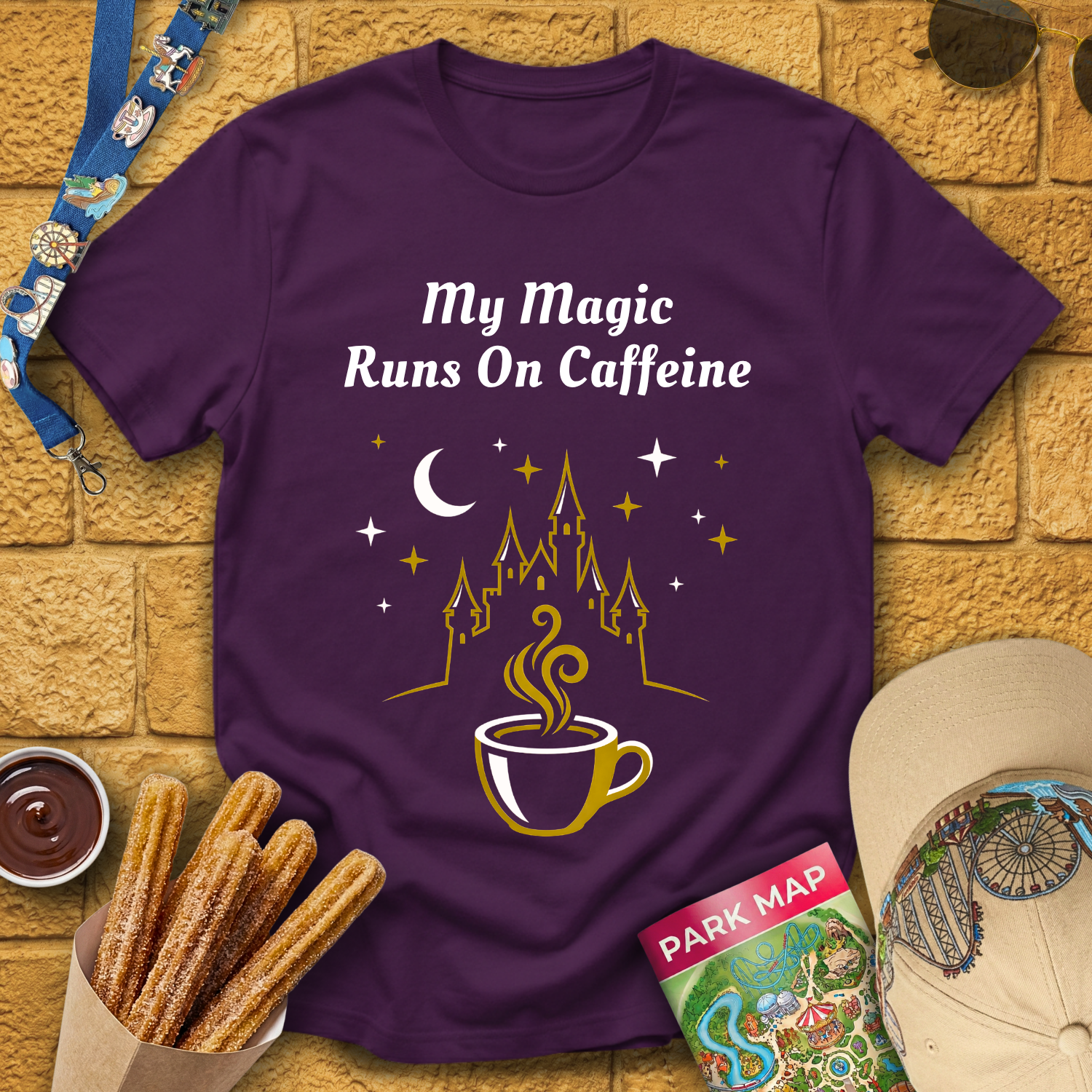 Magic Runs on Caffeine [Icon] T-Shirt