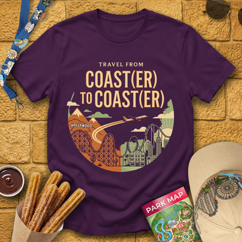 Coast(er) to Coast(er) [Badge] T-Shirt