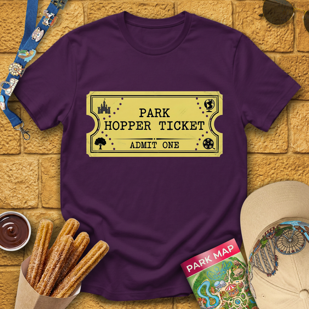 Park Hopper Ticket [Golden] T-Shirt