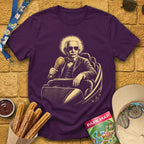 Casual Coaster [Engraved] T-Shirt for Theme Park Fans (Purple)