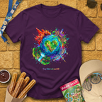 My Kind Of World [ArtBurst] T-Shirt for Theme Park Fans (Purple)
