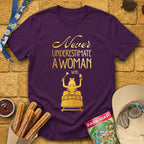 Never Underestimate [Elite] T-Shirt for Theme Park Fans (Purple)