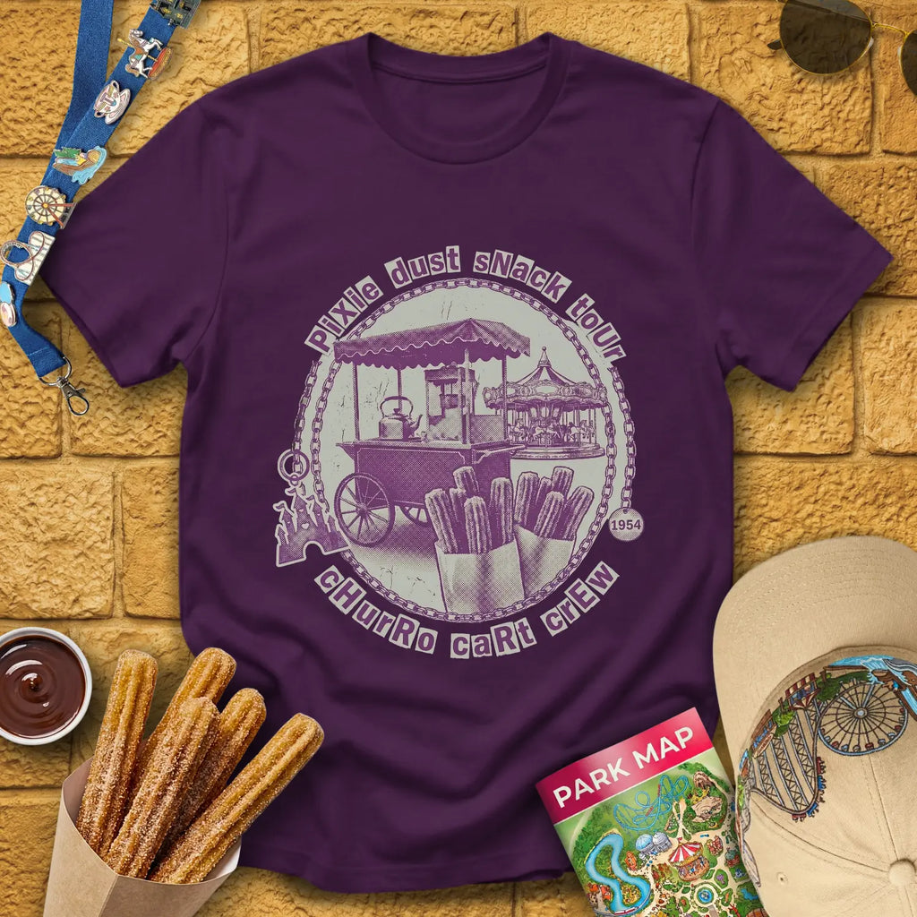 Pixie Dust Snack Tour [Grunge] T-Shirt for Theme Park Fans (Purple)