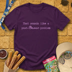 Post-Orlando Problem [Typed] T-Shirt for Theme Park Fans (Purple)