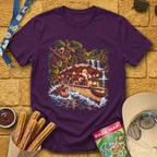 Santa Skipper [Cinematic] T-Shirt for Theme Park Fans (Purple)