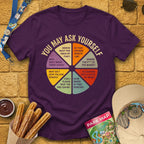 You May Ask [Distressed] T-Shirt for Theme Park Fans (Purple)