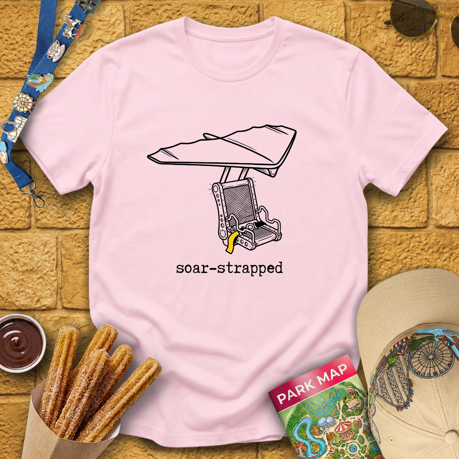 Soar-Strapped [LineArt] T-Shirt