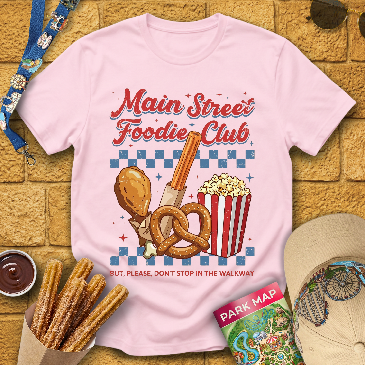 Main Street Foodie [Distressed] T-Shirt