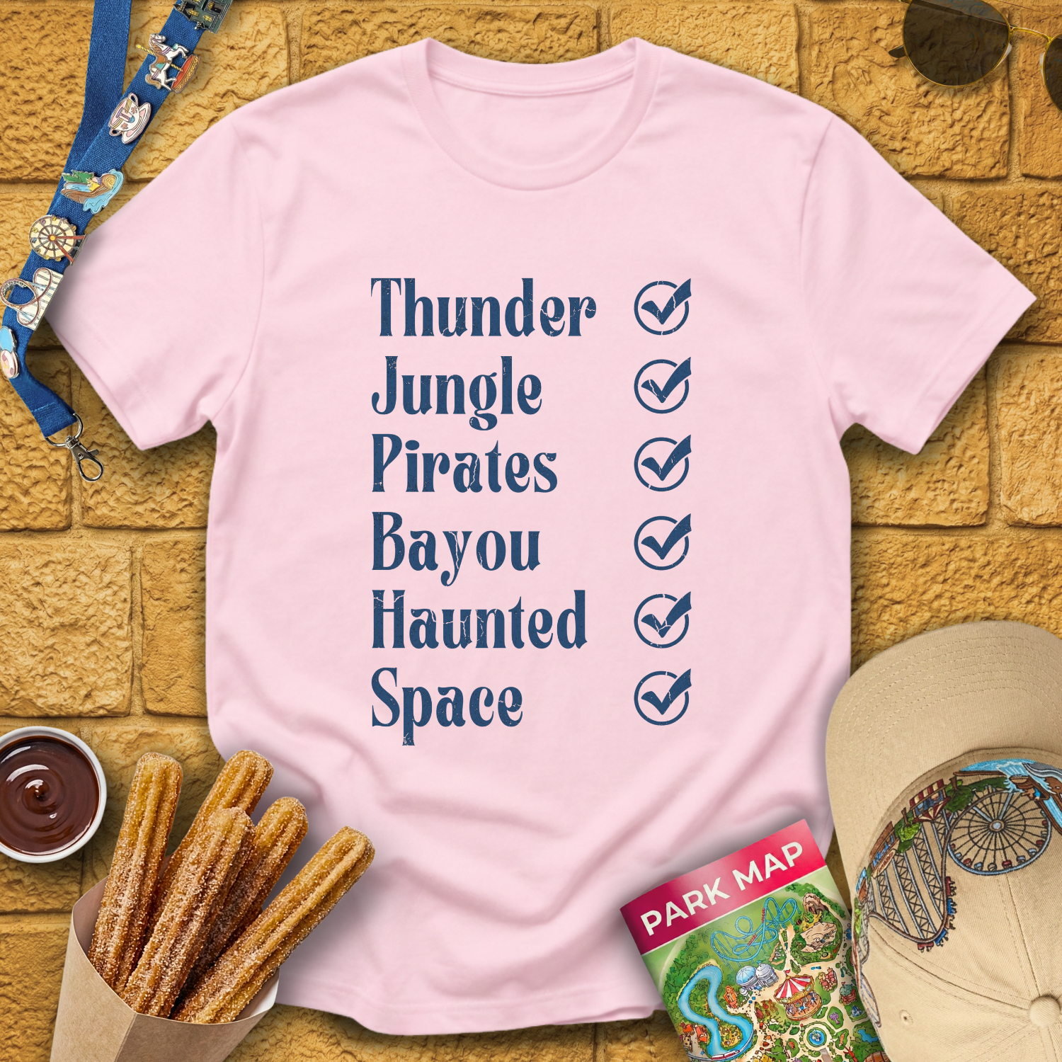 Rides Checklist [Distressed] T-Shirt