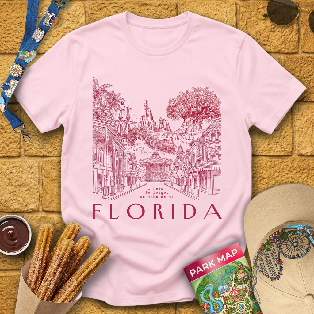 Take Me To Florida [LineArt] T-Shirt