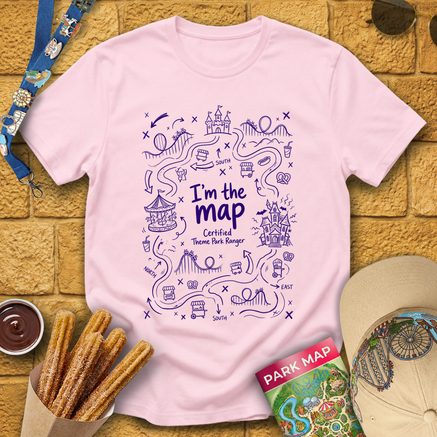 I'm The Map [Doodle] T-Shirt