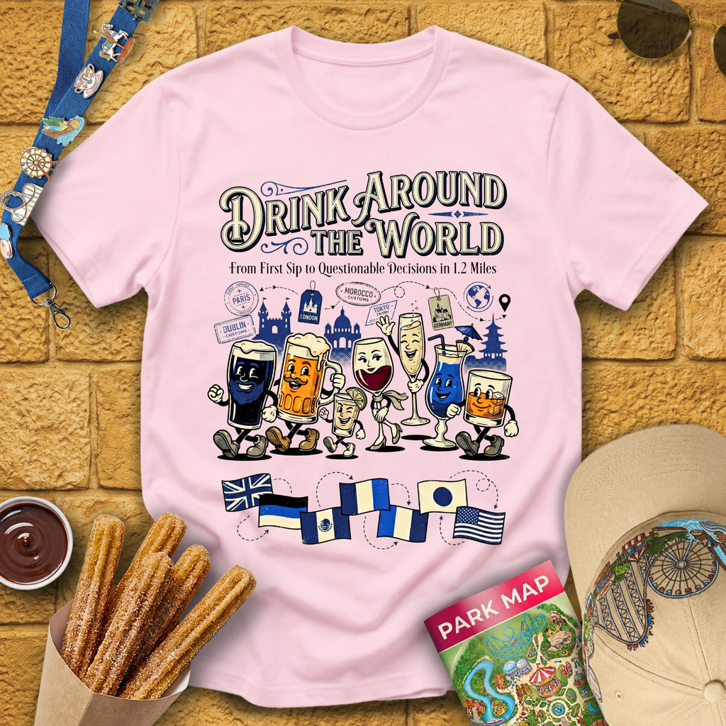 Drinking Around The World [Cartoon] T-Shirt