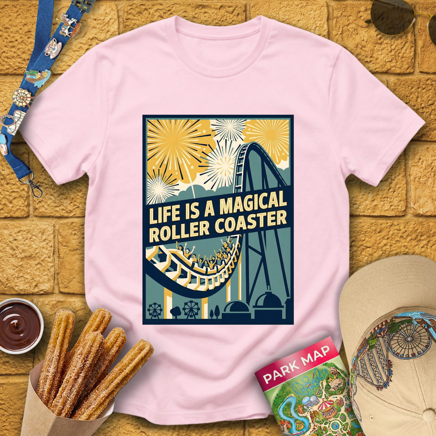 Life Is A Roller Coaster [40sPoster] T-Shirt