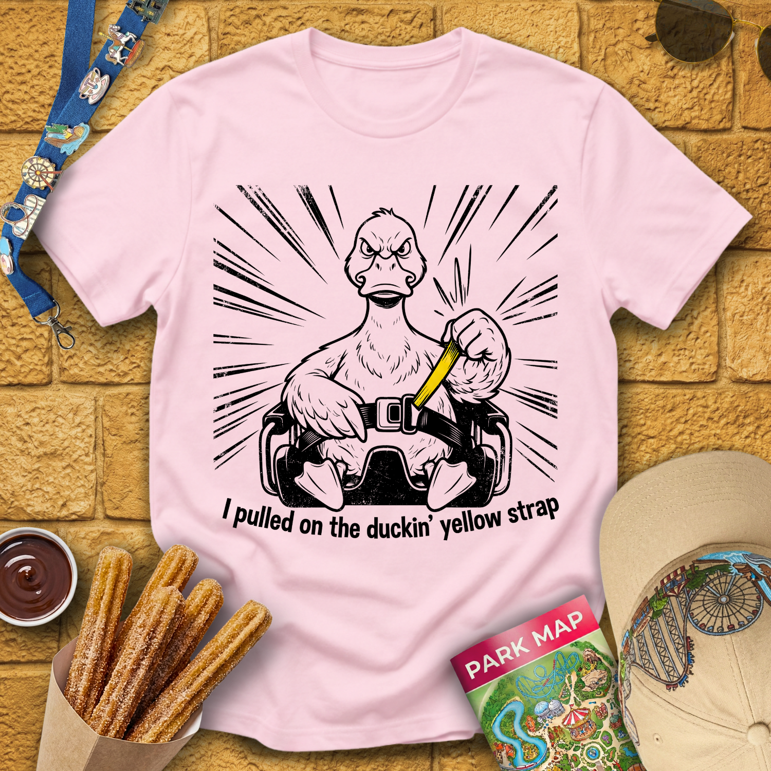 Duckin' Yellow Strap [Comic] T-Shirt
