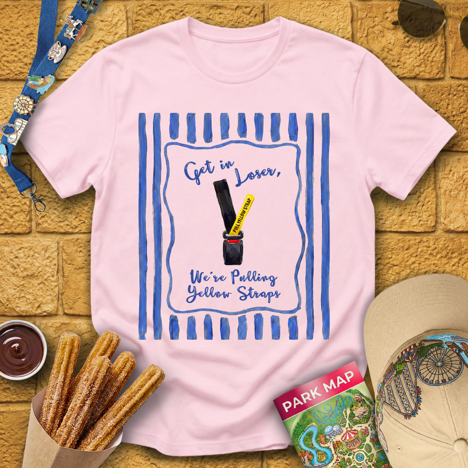 Get In Loser Yellow Strap [Brushed] T-Shirt