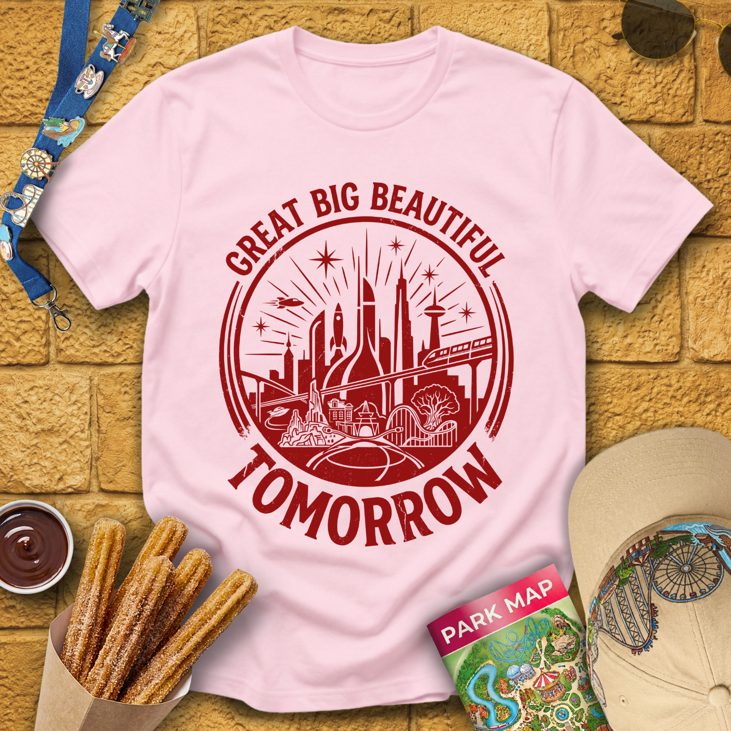 Big Beautiful Tomorrow [CircleRetroBrush] T-Shirt