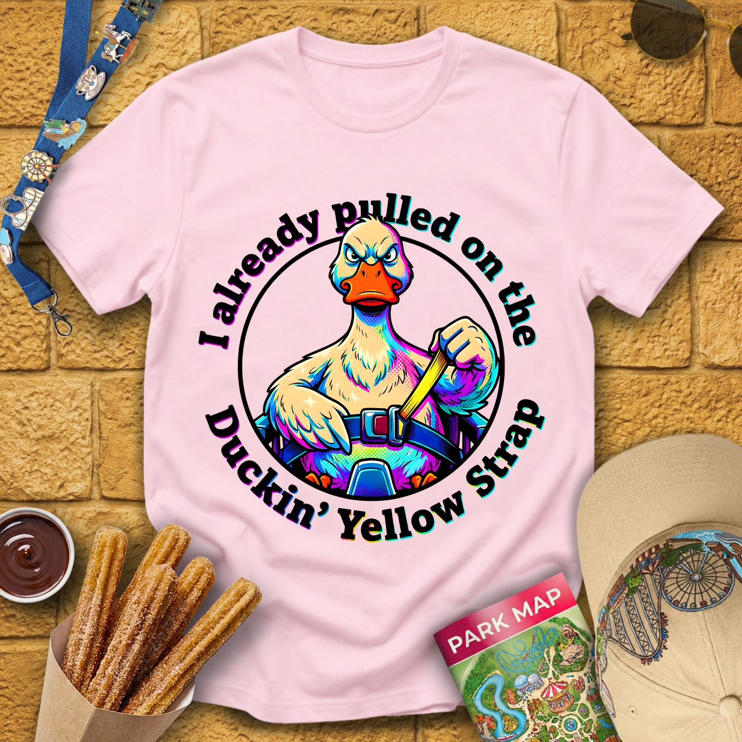 Duckin' Yellow Strap [PopArt] T-Shirt