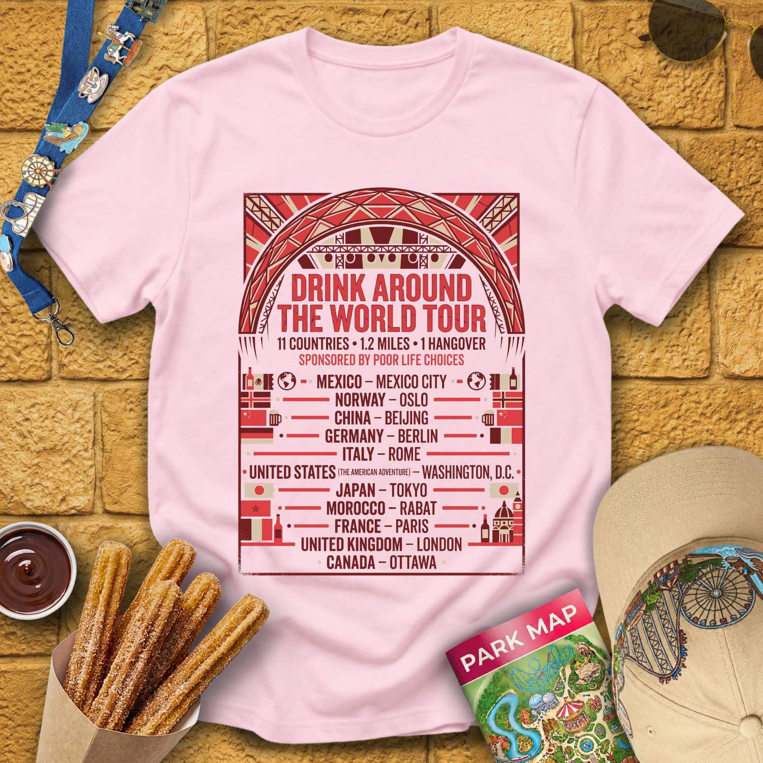 Drinking Around The World [Tour] T-Shirt