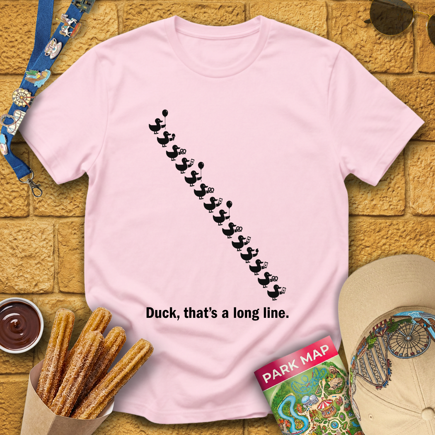 Duck, Long Line [Sleek] T-Shirt