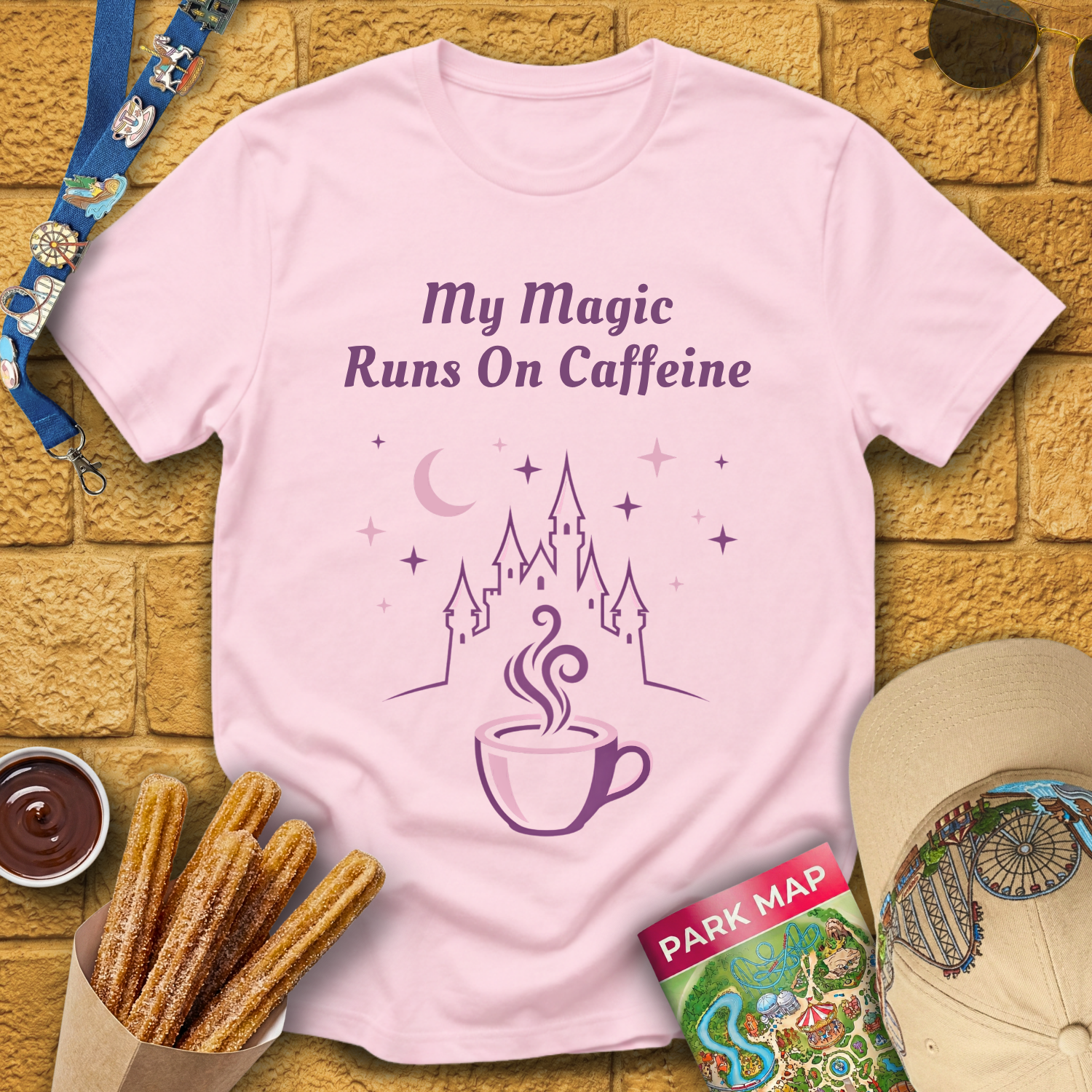 Magic Runs on Caffeine [Icon] T-Shirt