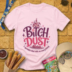 B Dust [Artsy] T-Shirt for Theme Park Fans (Light Pink)